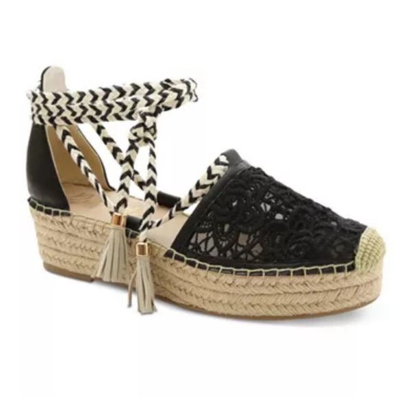 Nanette Lepore Shoes - Nanette Lepore Bitsy crochet espadrille sandals